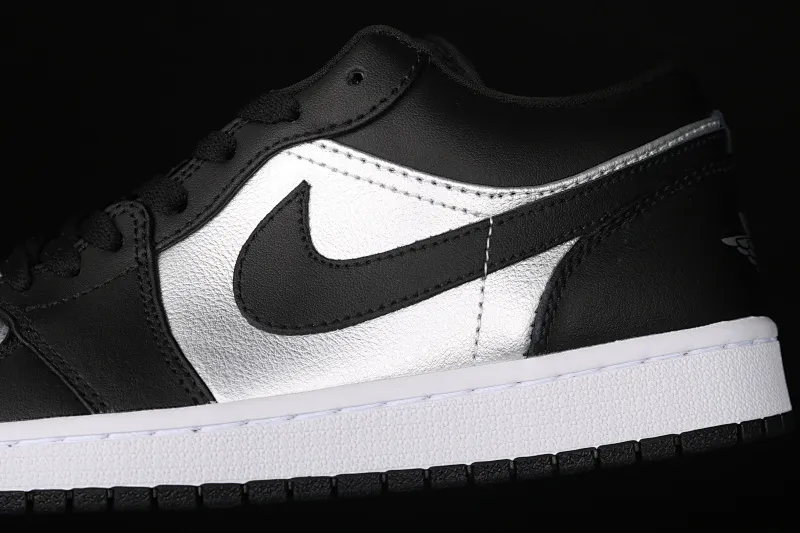All categories Air Jordan Jordan series basketball shoes Air Jordan 1 Low X version Air Jordan 1 Low AJ1 Joe 1 low top black silver cultural and leisure sports shoes DA5551-001